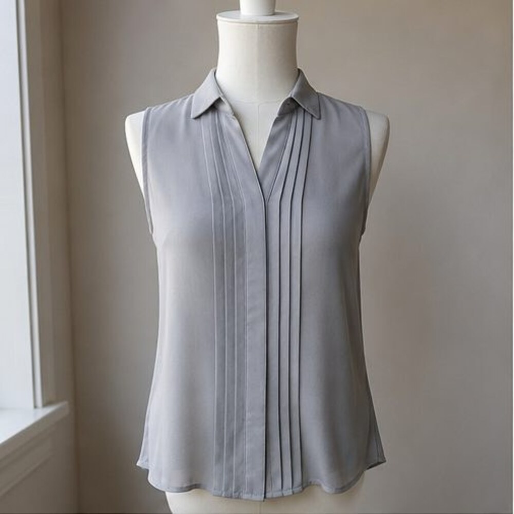Gray Peplum Top